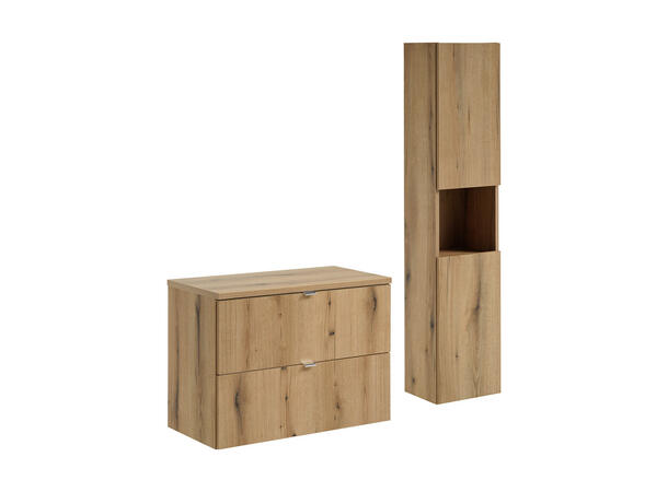 Møbelpakke  NOVA OAK 80 cm 80x39x57- 2 Skuffer