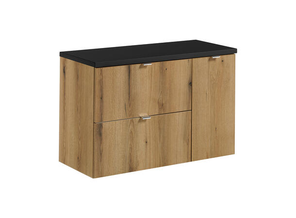 Møbelpakke  NOVA OAK 90 cm 90x39x57- 2 Skuffer/1 dør