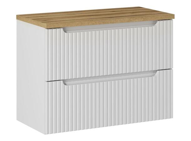 Møbelpakke  NOVA WHITE 80 cm 80x39x57- 2 Skuffer