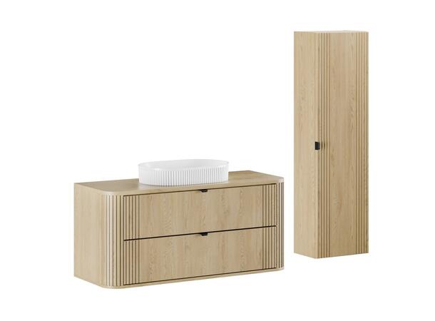 Møbelpakke  OVALIA CREMONA 120x46x52 - 2 Skuffer - Eik Cremona