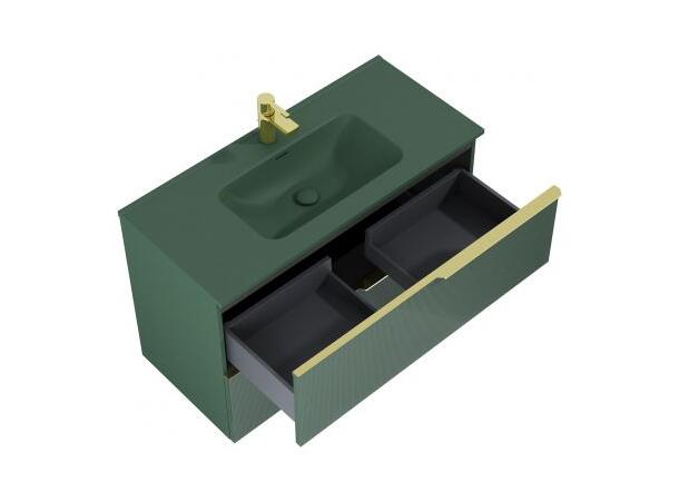 Møbelservant 100 cm 100x15x46cm - forest green matt