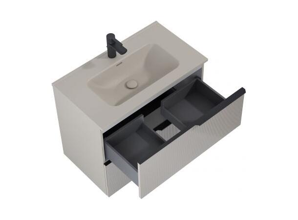 Møbelservant 80 cm 81x15x46cm - beige matt