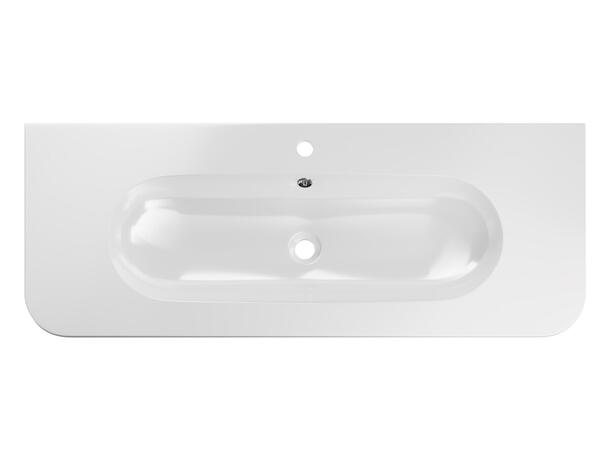 Møbelservant PURE WHITE GLOSS  120 120x12x46cm - Hvit