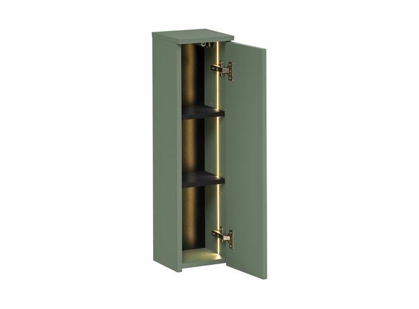 Overskap 20 cm  m/LED-belysning 20x19x78  m/1 dør- Sivgrønn