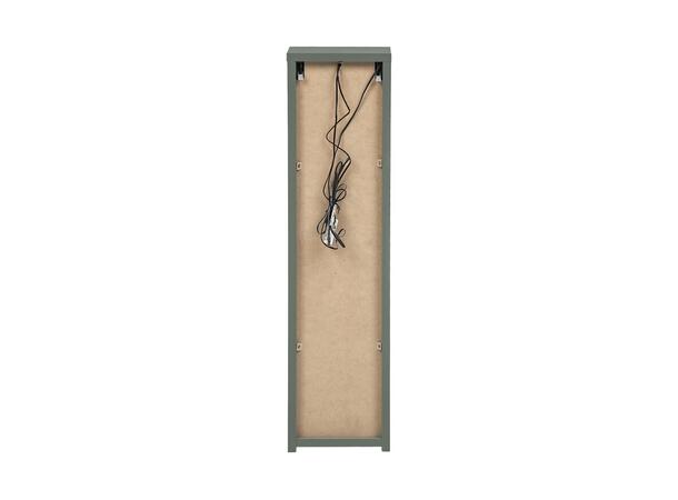 Overskap 20 cm  m/LED-belysning 20x19x78  m/1 dør- Sivgrønn