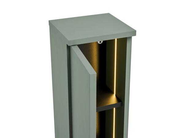 Overskap 20 cm  m/LED-belysning 20x19x78  m/1 dør- Sivgrønn