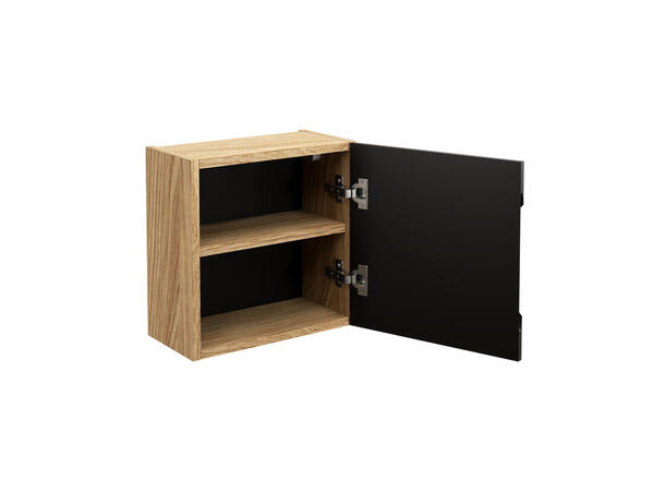 Overskap LUXOR  BLACK Qubik 35x35x19  m/1 dør