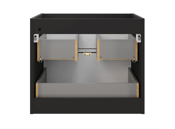 Servantskap TALIA CASELLA  60 cm 60x46x50 - 2 Skuffer Eik/Svart matt