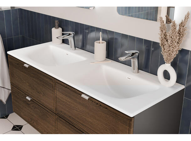 Servantskap TALIA CASELLA  60 cm 60x46x50 - 2 Skuffer Eik/Svart matt