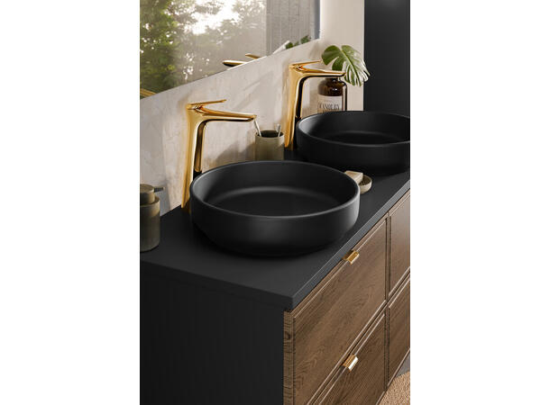 Servantskap TALIA CASELLA  60 cm 60x46x50 - 2 Skuffer Eik/Svart matt