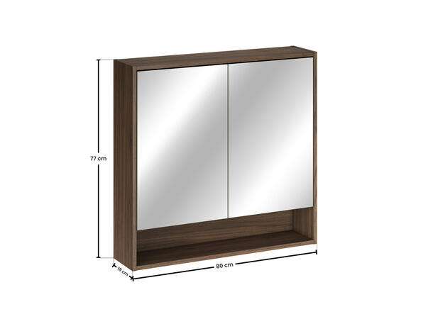 Speilskap VILLA  80 80x77x19  m/2 dører