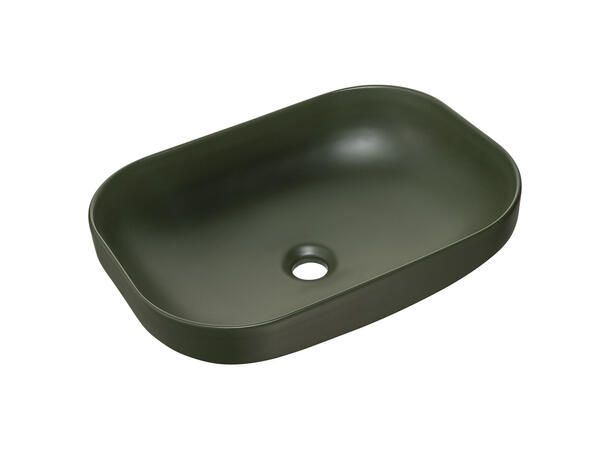 Toppmontert Servant NELI GREEN 50 50x14x35 cm - Grønn matt