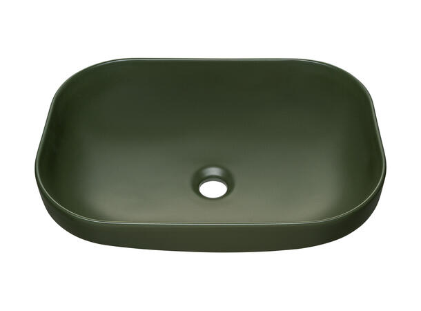 Toppmontert Servant NELI GREEN 50 50x14x35 cm - Grønn matt