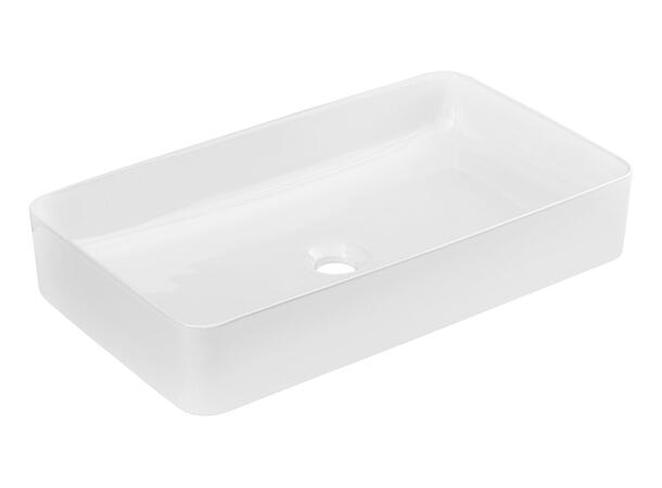 Toppmontert Servant SLIM 60 WHITE 61x11x34 cm - Hvit