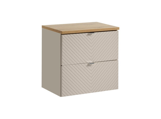 Underskap m/benkeplate VIVA CASHMERE 60x39x57- 2 Skuffer