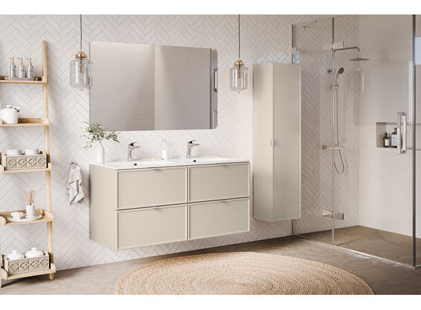 Underskap med servant BELLA CASHMERE 120 120x46x57- Alt i én pakke