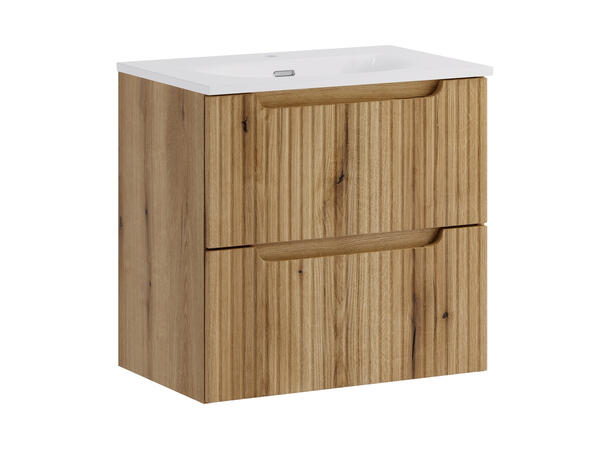 Underskap med servant Nova Eik 60 60x39x57 - 2 Skuffer