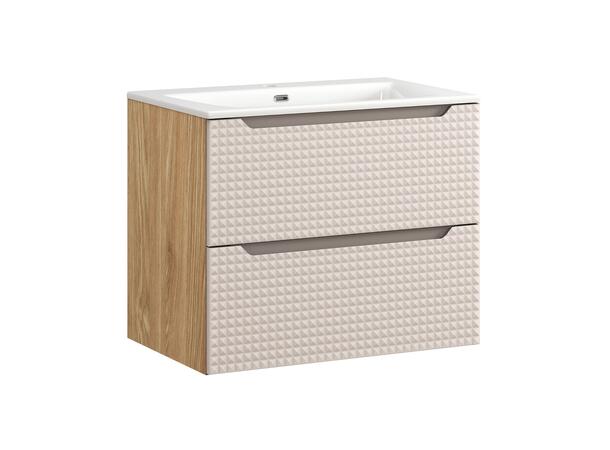 Underskap med servant  LUXOR  BEIGE 70 70x46x57  2 Skuffer