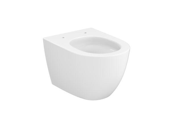 Vegghengt toalettpakke Oval Compact 49x36 - Vortex flush - Kompakt