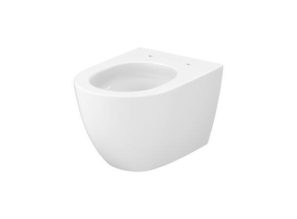 Vegghengt toalettpakke Oval Compact 49x36 - Vortex flush - Kompakt