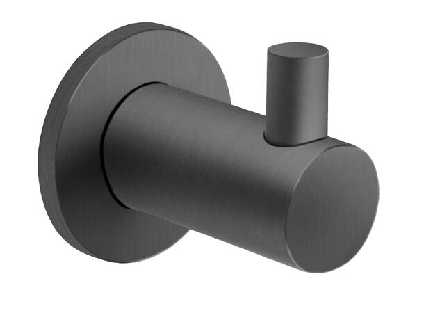 Enkel håndklekrok SMILE Gun Metal