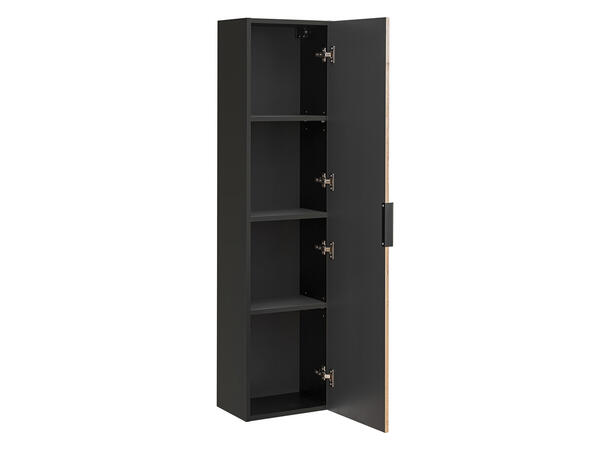 Høyskap  XILO BLACK H = 140 cm - m/1 dør