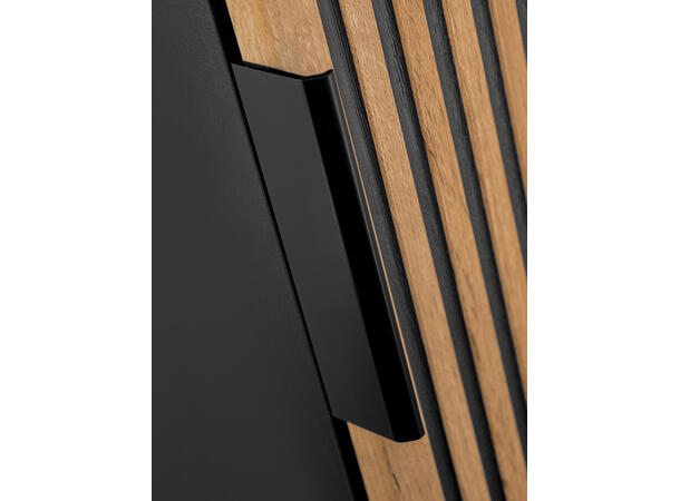 Høyskap  XILO BLACK H = 140 cm - m/1 dør