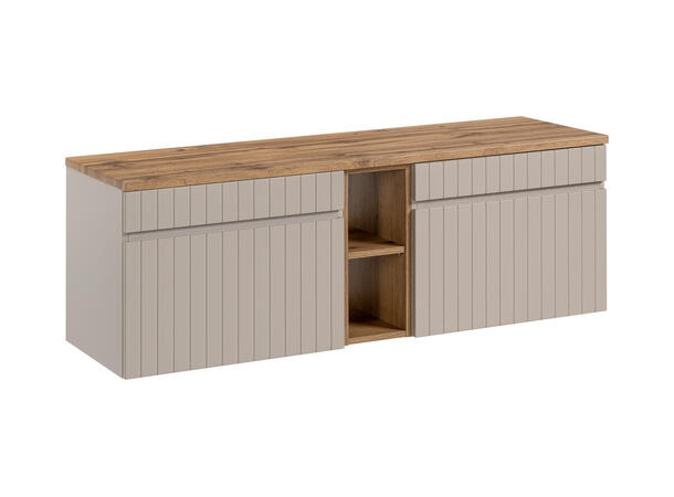 Møbelpakke ICONIC CASHMERE 140 140x46x45- 2 Skuffer