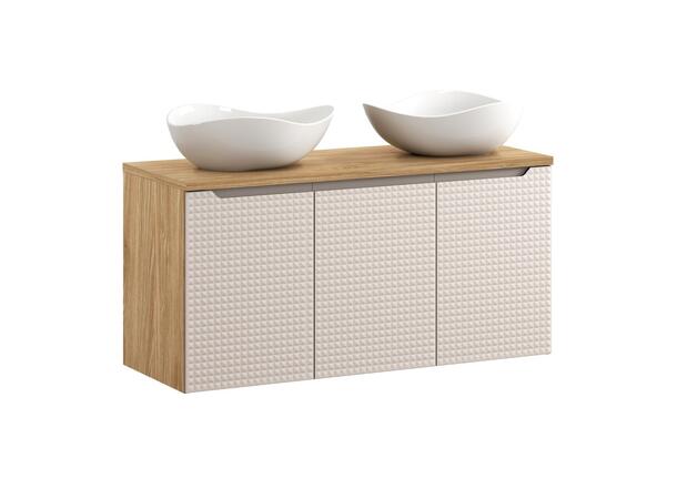 Møbelpakke LUXOR BEIGE 120 120x46x57 m/3 dør