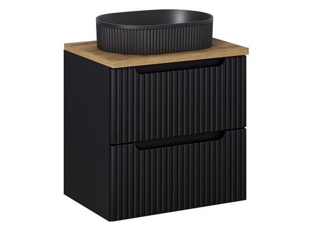 Møbelpakke NOVA BLACK 60 cm 60x39x57- 2 Skuffer