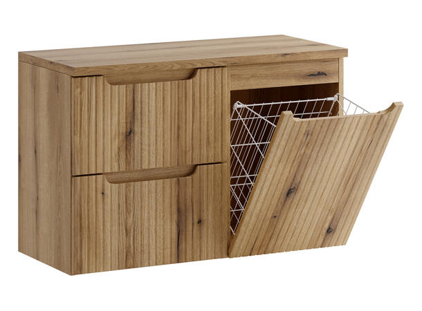 Møbelpakke Nova Eik Coast Evoke 90 cm 90x39x57  - m/ Skittentøyskurv