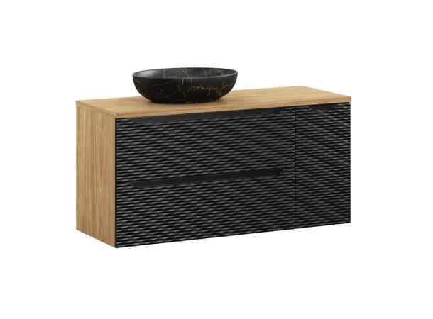 Møbelpakke OCEAN BLACK 120 120x46x57 2 Skuffer/1 dør