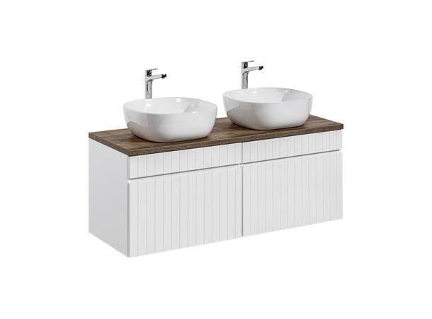 Møbelpakke  ICONIC WHITE 160 160x46x45- 2 Skuffer