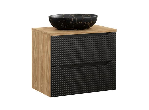 Møbelpakke  LUXOR BLACK 70 70x46x57 - 2 Skuffer