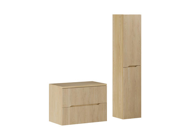 Møbelpakke  NORDIC CREMONA 80 80x46x57 - 2 Skuffer - Lys eik