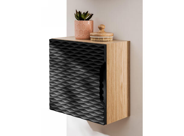 Overskap OCEAN BLACK  Qubik 35x35x19  m/1 dør