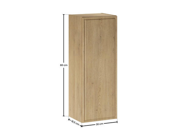 Overskap TERRA CREMONA H = 80 cm m/1 dør Eik Cremona