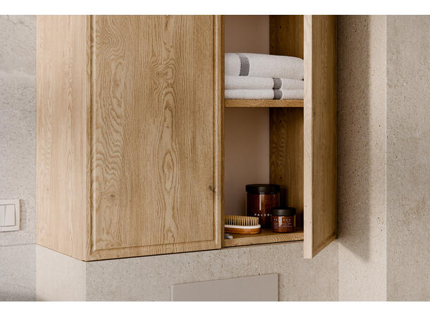 Overskap TERRA CREMONA H = 80 cm m/1 dør Eik Cremona