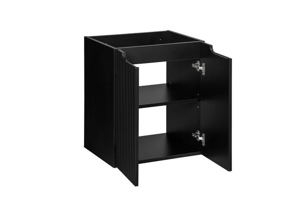 Servantskap NOVA BLACK  50 cm 50x39x57 m/2 dør