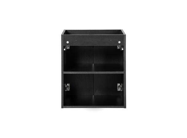 Servantskap NOVA BLACK  50 cm 50x39x57 m/2 dør