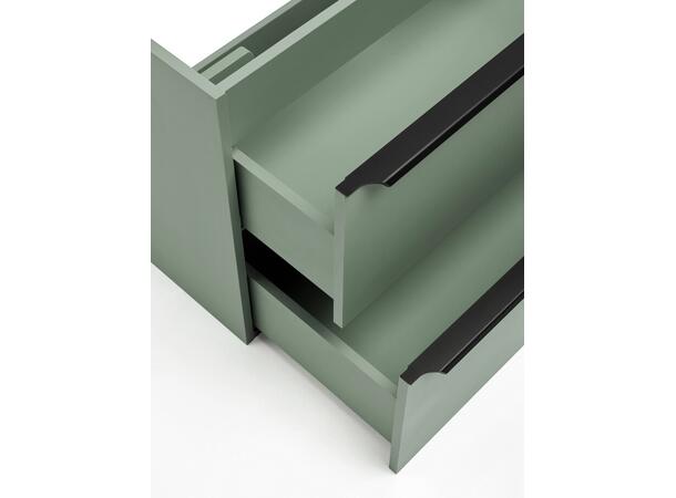 Servantskap SKOGSGRØNN  80 80x46x57 -  2 Skuffer - Sivgrønn