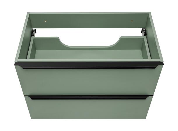 Servantskap SKOGSGRØNN  80 80x46x57 -  2 Skuffer - Sivgrønn