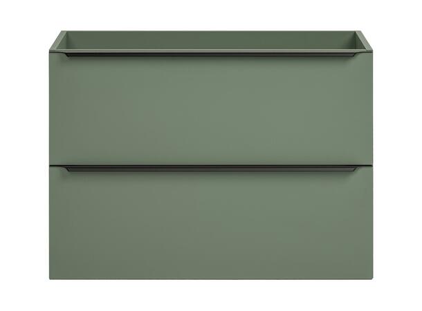 Servantskap SKOGSGRØNN  80 80x46x57 -  2 Skuffer - Sivgrønn