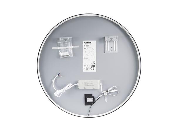 Speil L SIRIUS  LU LED 80 80x80 -  m/ ramme