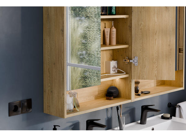 Speilskap CREMONA  80 80x77x19  m/2 dører