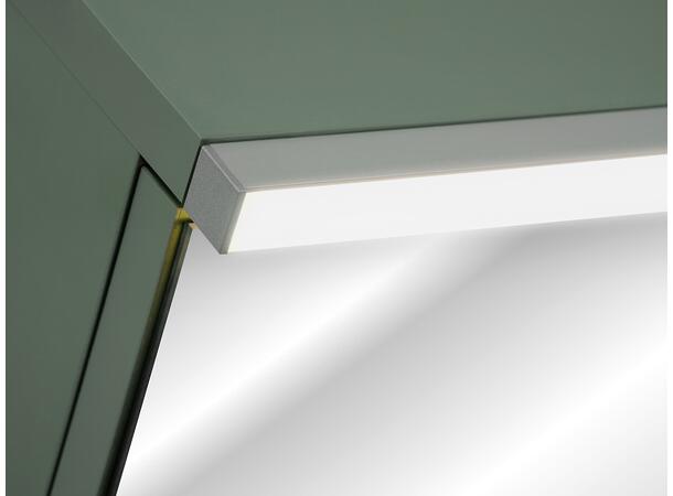 Speilskap SKOGSGRØNN 60 cm 60x78x19  - m/LED-belysning
