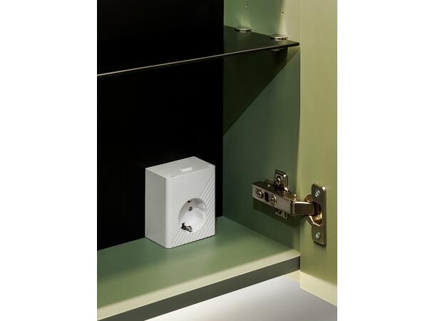 Speilskap SKOGSGRØNN 60 cm 60x78x19  - m/LED-belysning