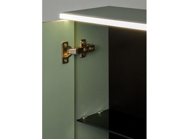 Speilskap SKOGSGRØNN 60 cm 60x78x19  - m/LED-belysning