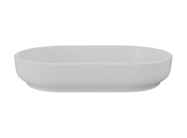 Toppmontert Servant RIVER 2 CONCRETE 55x12x35 cm - Grå matt