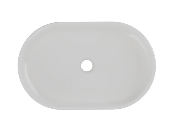 Toppmontert Servant RIVER 2 CONCRETE 55x12x35 cm - Grå matt